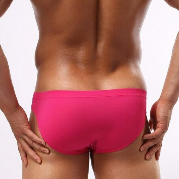 Brave Person  Swim Bikini Brief - Rose Pink -  Contoured Pouch - Picture 13 of 13